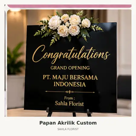 Papan Bunga Akrilik Samarinda Kota